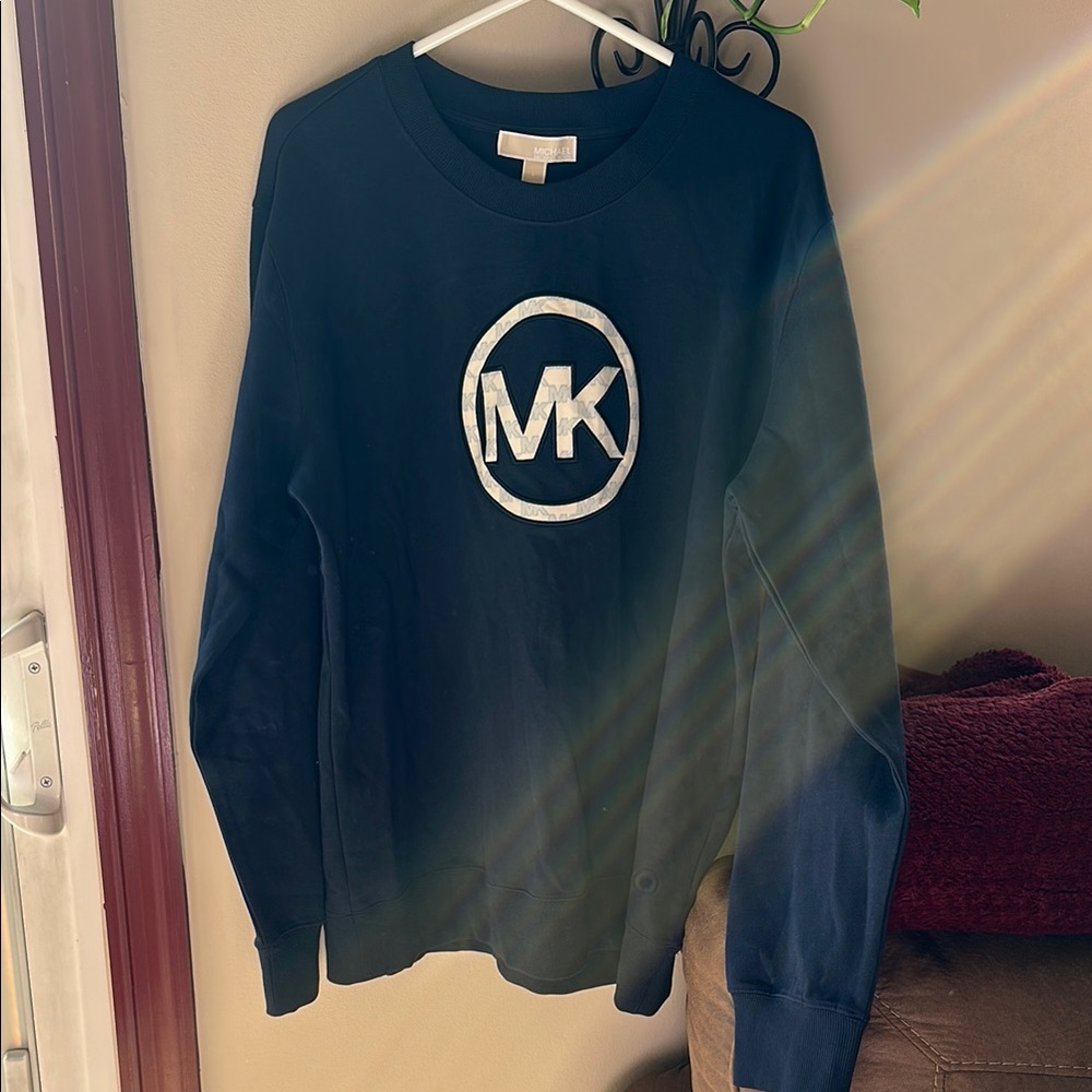 Michael Kors Navy Sweatshirt with signature logo